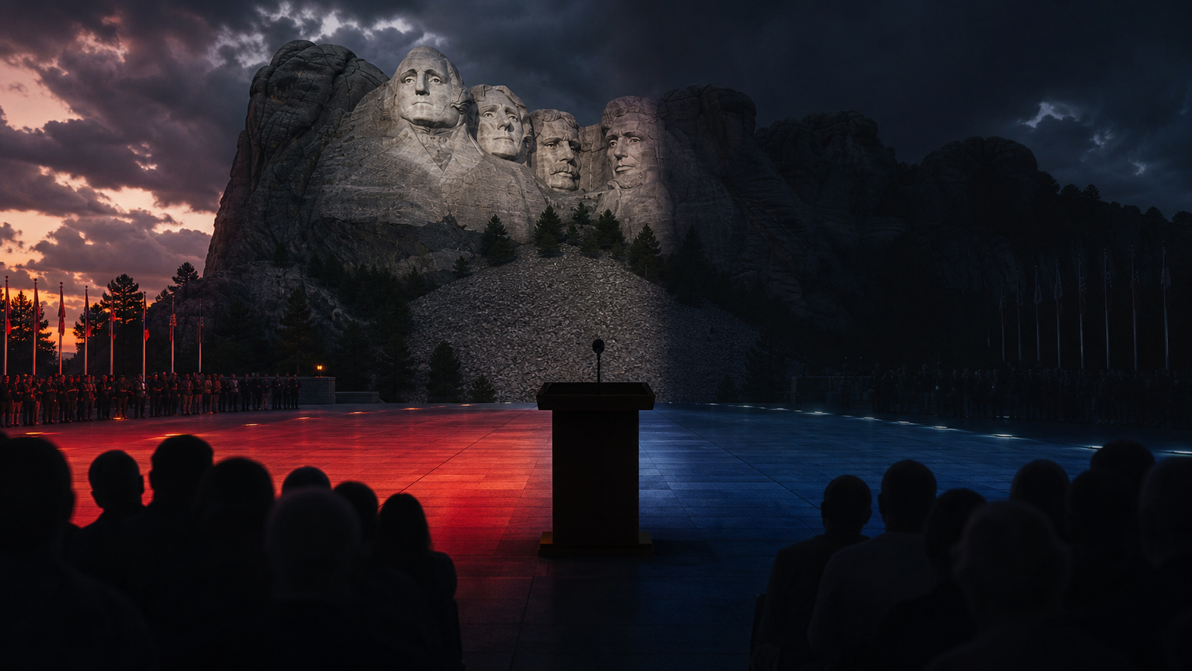 Trump’s Mount Rushmore speech turned the 250th anniversary into a partisan warning