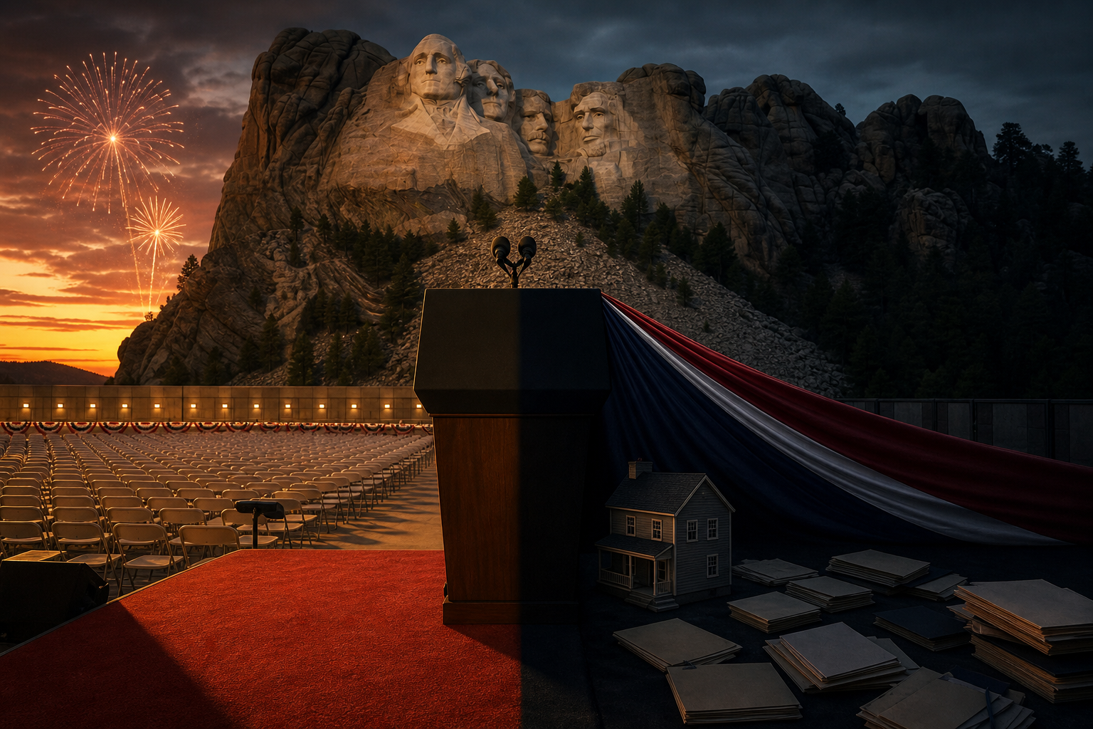 Trump’s Mount Rushmore Speech Breaks the July 4 Unity Script