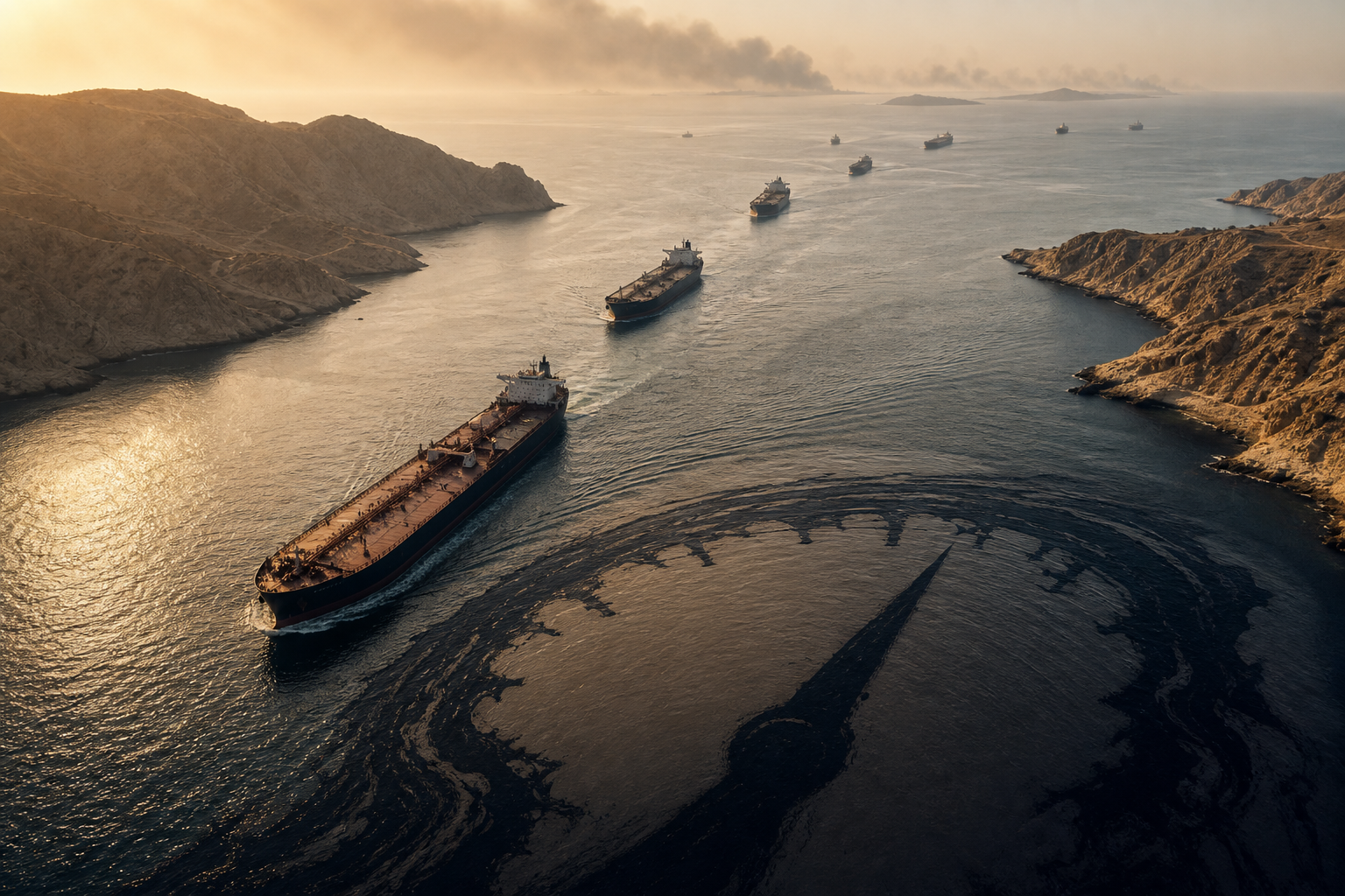 Hormuz Tanker Slowdown Turns Iran Fighting Into an Oil-Market Test